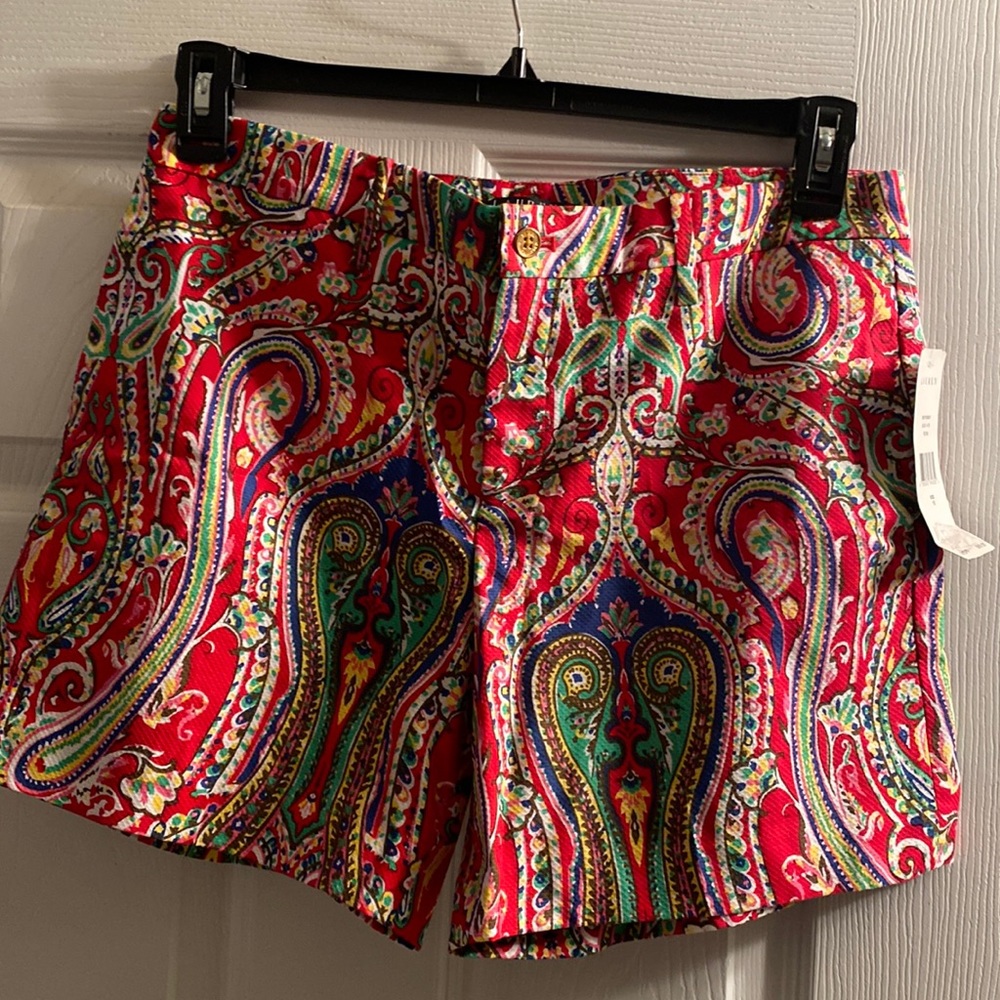 NWT  Ralph Lauren paisley shorts size 10 and MSRP $69.50